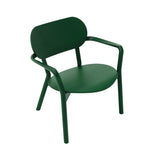 Castor Low Chair: Moss Green Oak + Without Pad