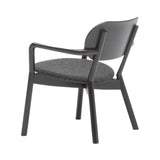 Castor Low Chair: Black Oak + With Pad