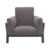 Castor Sofa 1 Seater: Black Oak