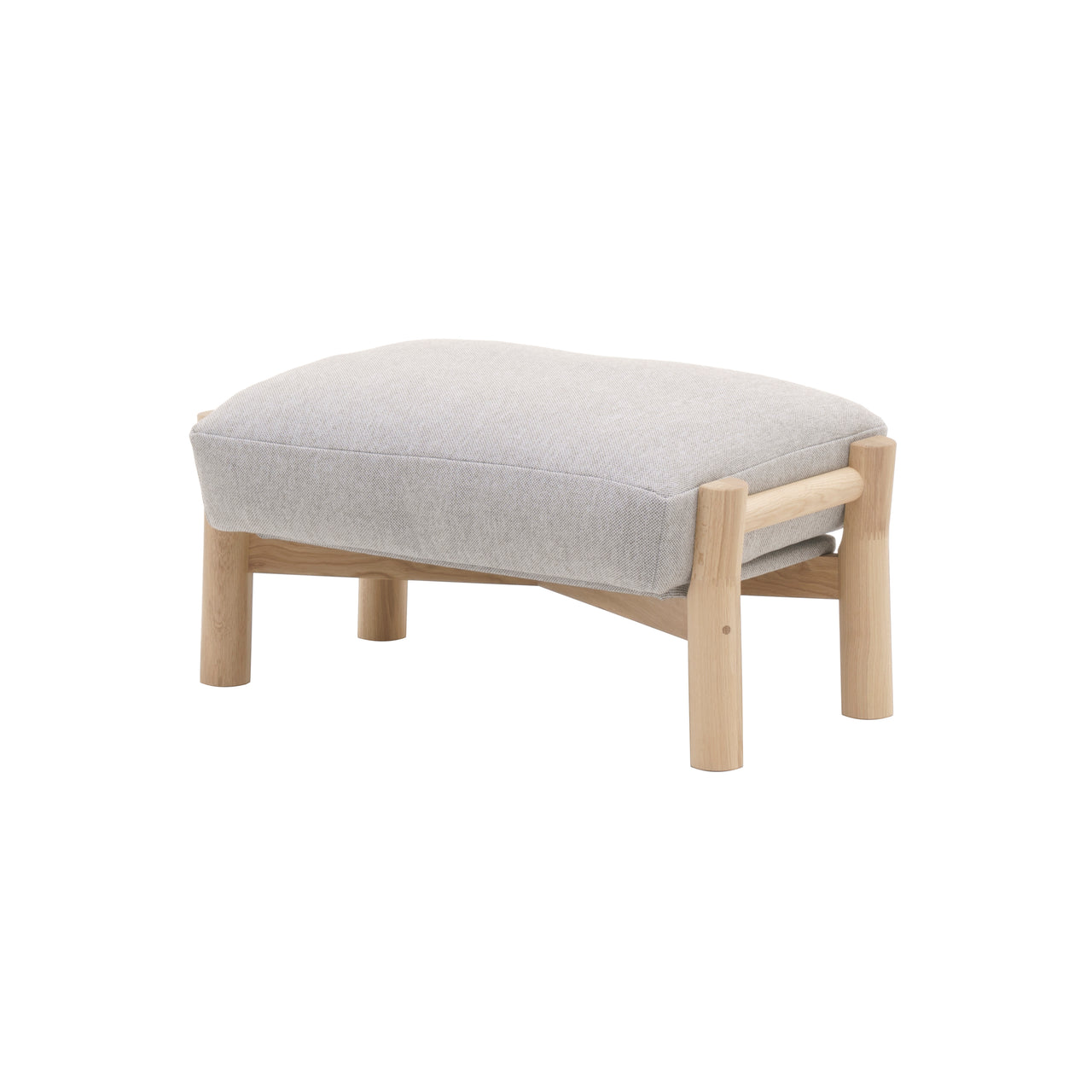 Castor Sofa Ottoman: Pure Oak