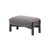 Castor Sofa Ottoman: Black Oak