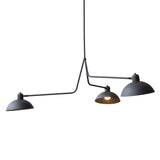 Waldorf Suspension Lamp: Black + Graphite