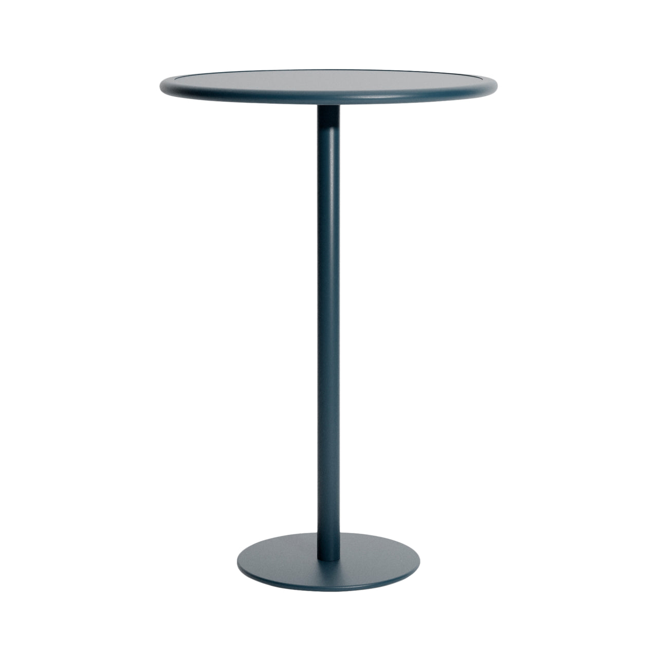 Week-End Bistro High Table: Round + Grey Blue