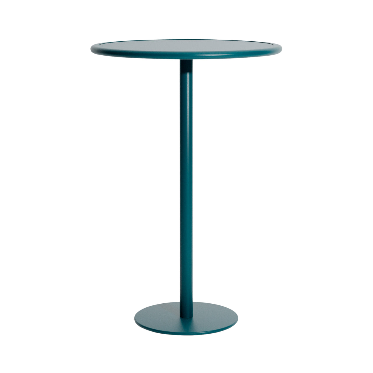 Week-End Bistro High Table: Round + Ocean Blue