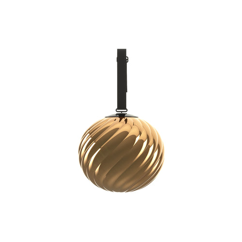 Whirl Portable Floor/ Hanging Lamp: Gold