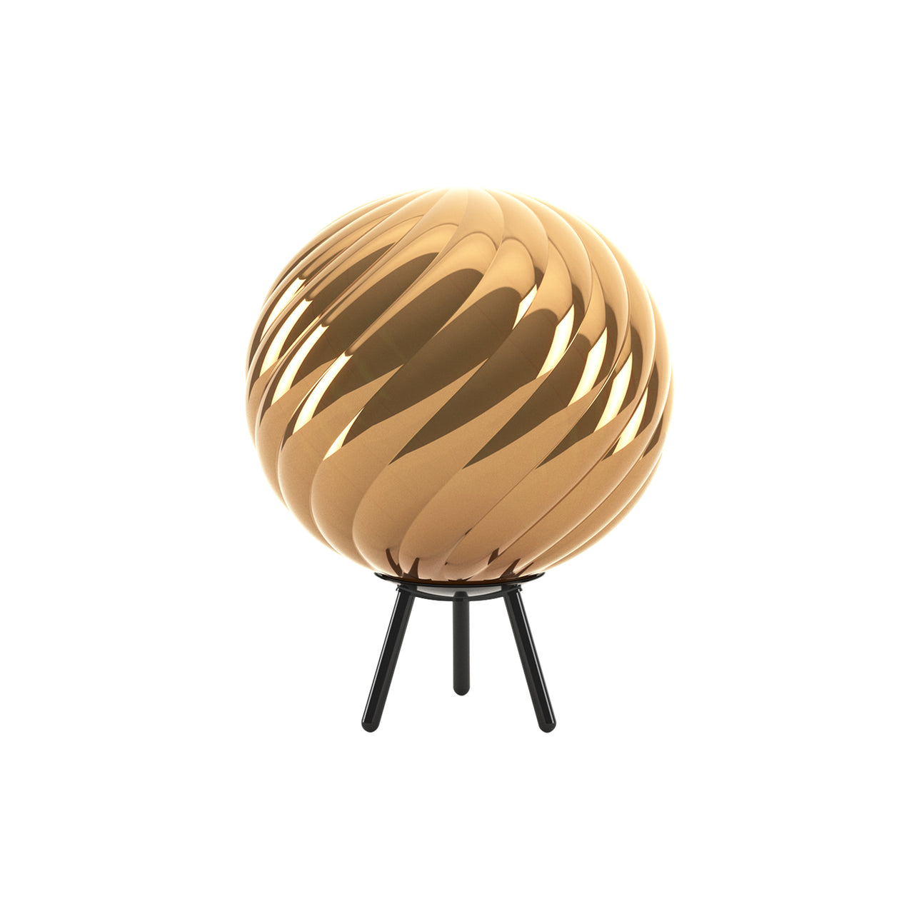 Whirl Portable Floor/ Hanging Lamp: Gold
