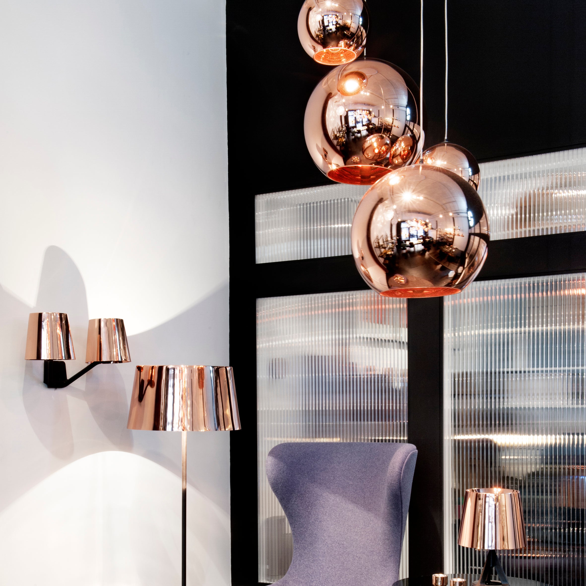 Copper LED Pendant