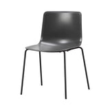 Pato Chair: Stacking + Without Arm + Dark Grey + Black