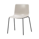 Pato Chair: Stacking + Without Arm + Sand + Black