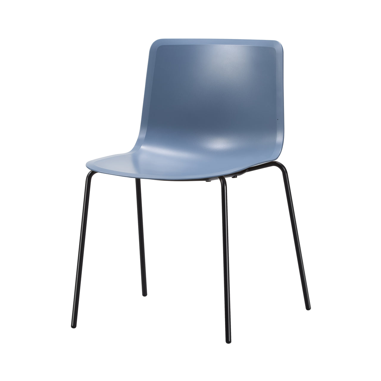 Pato Chair: Stacking + Without Arm + Strom + Black