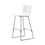 Pato Bar + Counter Stool: Sledge Base + Bar + Black + White