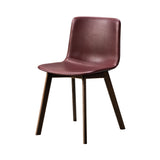 Pato Wood Base Chair: Fully Upholstered + Smoked Stained Oak