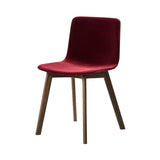 Pato Wood Base Chair: Fully Upholstered + Smoked Stained Oak