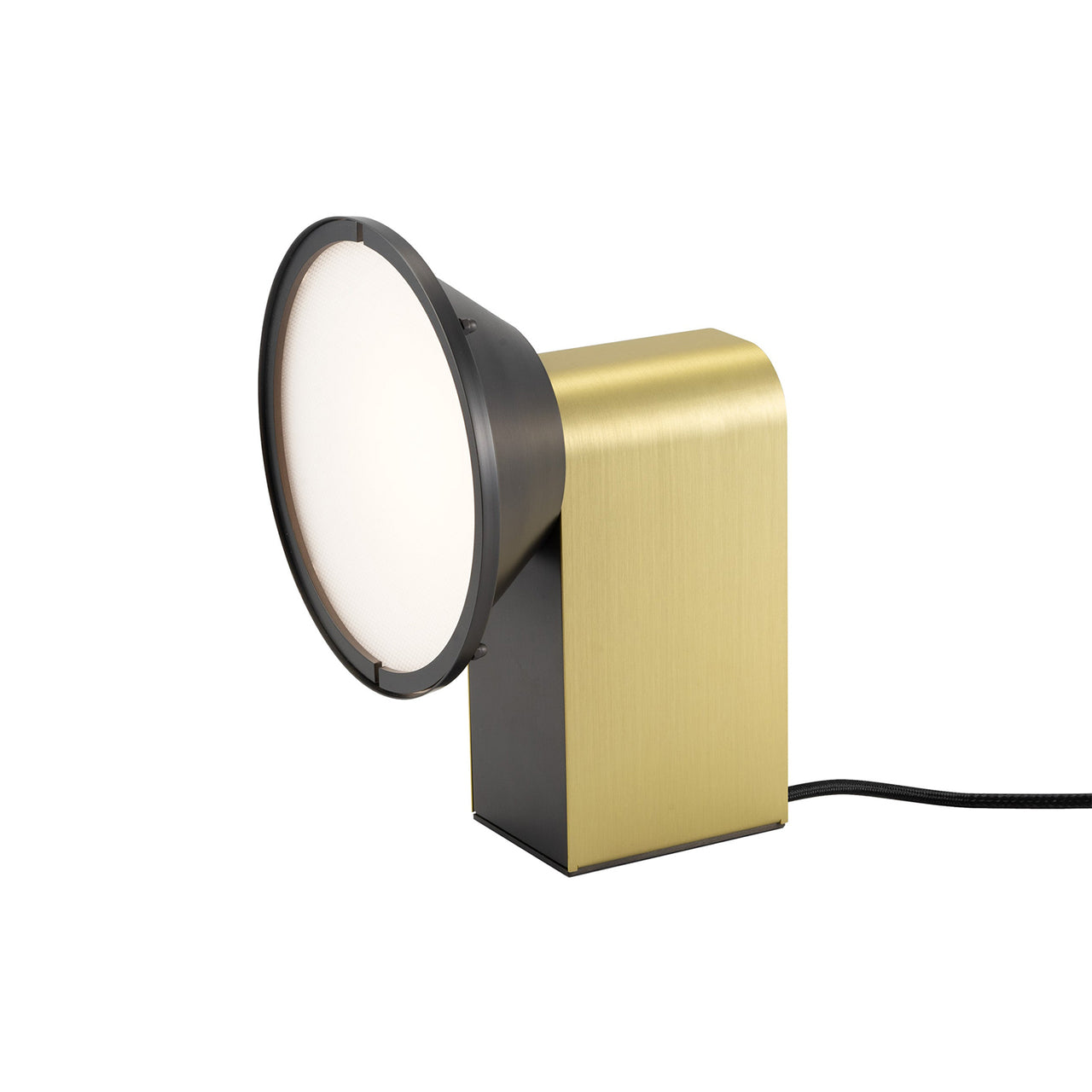 Wonder Table Lamp: Satin Graphite + Satin Brass