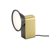 Wonder Table Lamp: Satin Graphite + Satin Brass