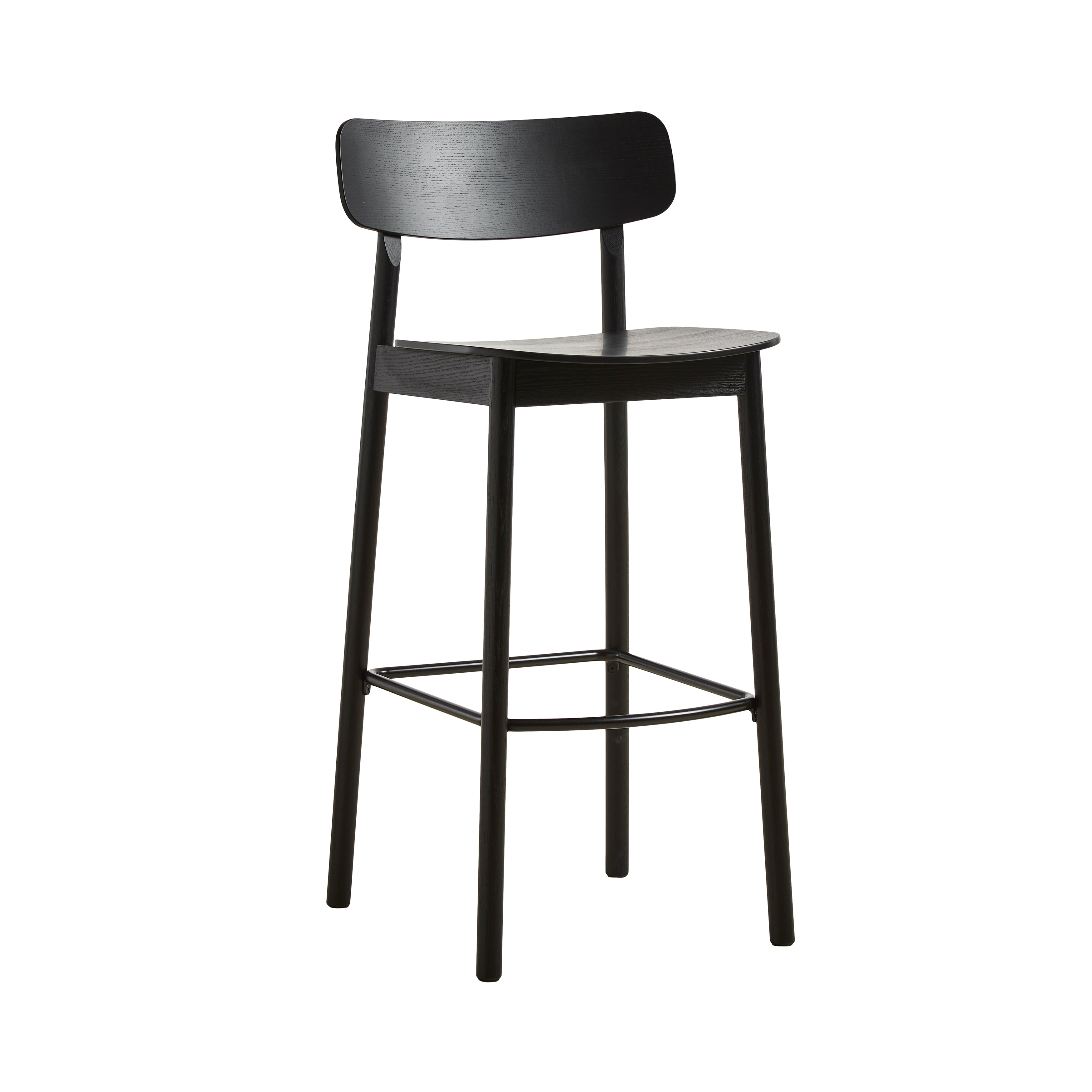 Soma Bar + Counter Stool: Bar + Black Painted Ash