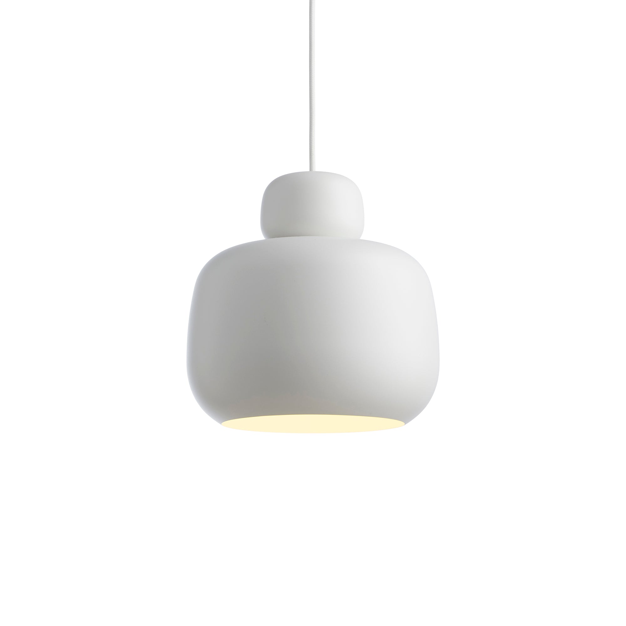 Stone Large Pendant Light: White