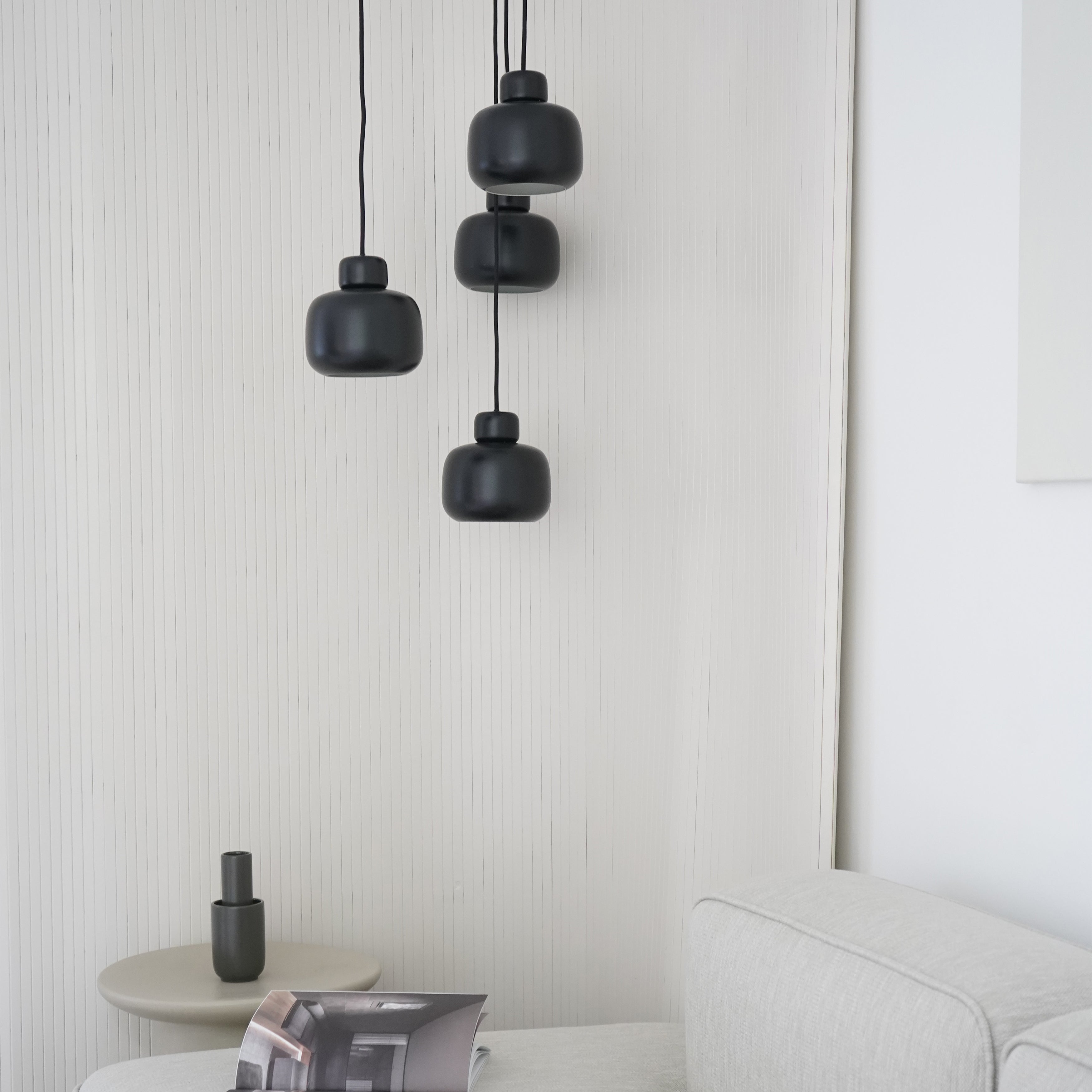 Stone Large Pendant Light: Quick Ship