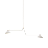 Waldorf Suspension Lamp: Double + Brass