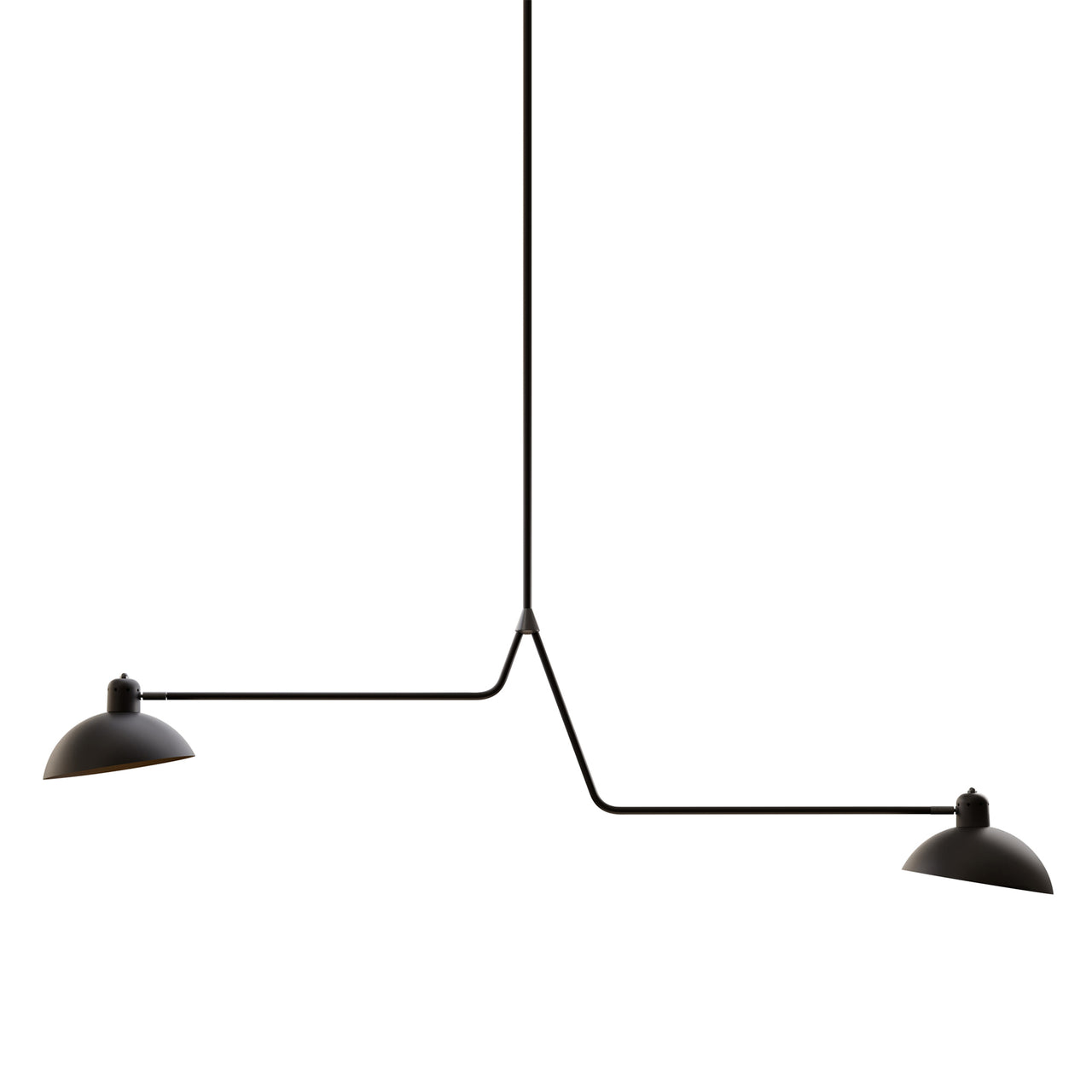 Waldorf Suspension Lamp: Black + Graphite