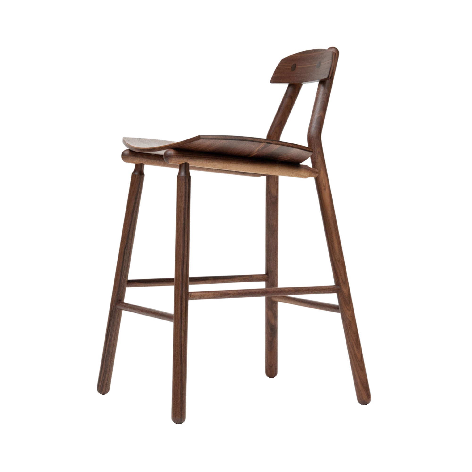 Hiro Barstool: Walnut