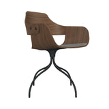 Showtime Chair with Swivel Base: Seat Upholstered + Anthracite Grey