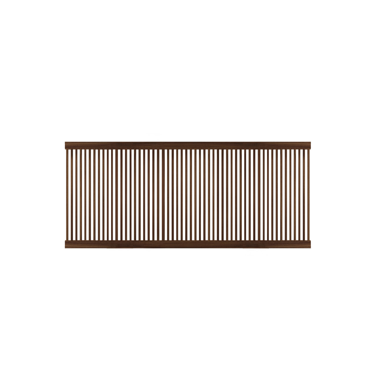 Stockholm Shelf Slated Sliding Door: Walnut Stained Oak