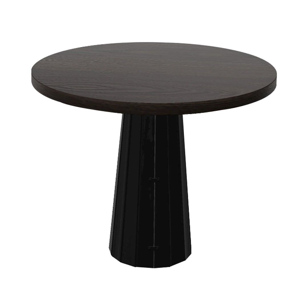 Container Round Table: Small + Bodhi Cover + Wenge Stained + Black