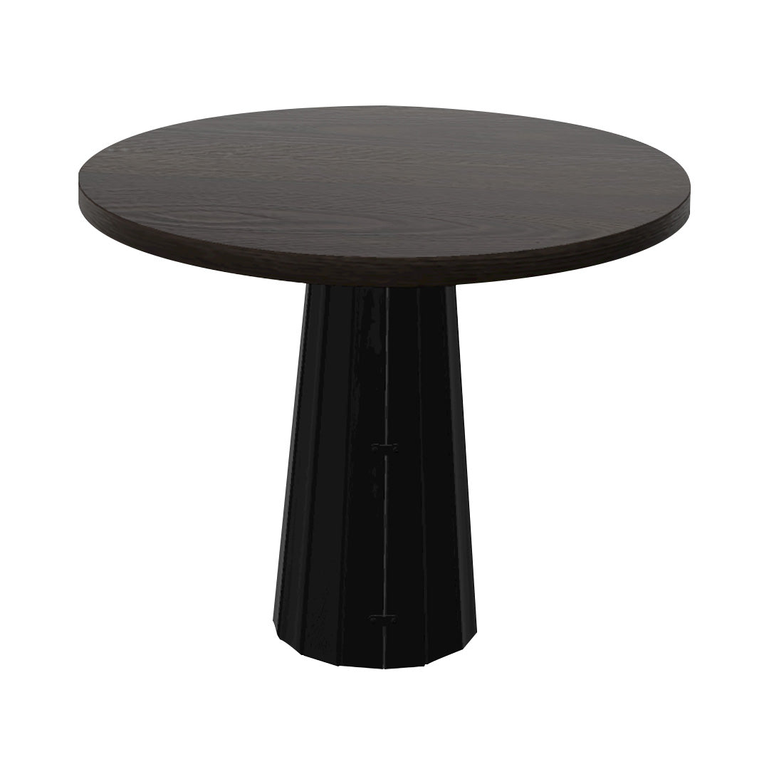 Container Round Table: Small + Bodhi Cover + Wenge Stained + Black