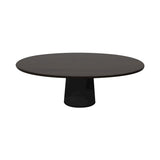 Container Oval Table: Small + Wenge Stained + Black