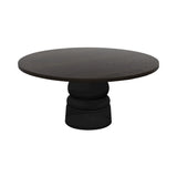 Container Round Table: Extra Large + New Antiques + Wenge Stained + Black