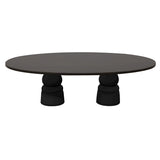 Container Oval Table: Large + New Antiques + Wenge Stained + Black
