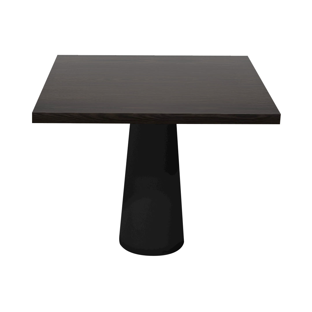 Container Square Table: Large + Wenge Stained + Black