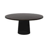 Container Round Table: Extra Large + Wenge Stained + Black