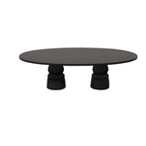 Container Oval Table: Large + New Antiques + Wenge Stained + Black