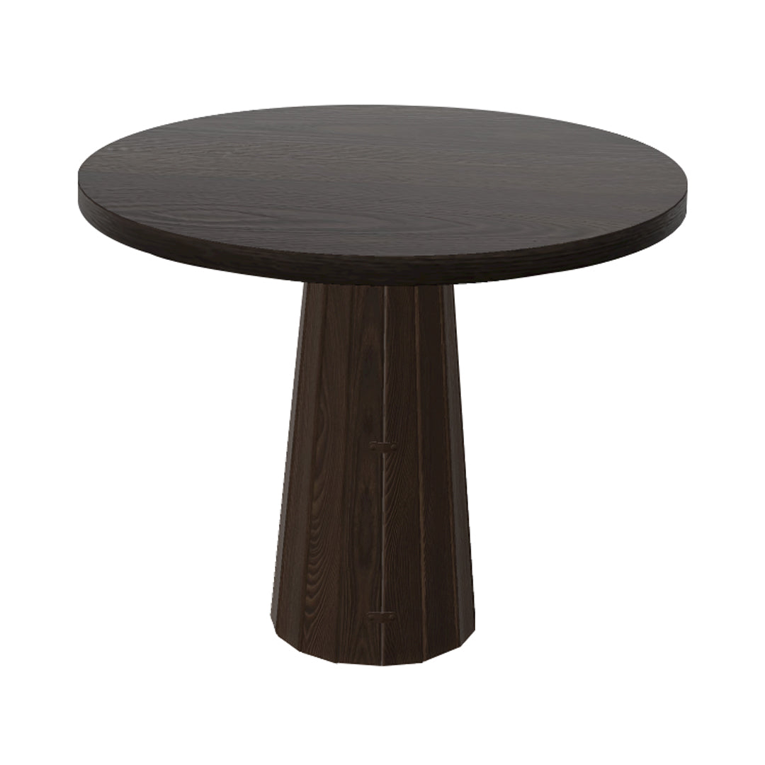 Container Round Table: Small + Bodhi Cover + Wenge Stained + Cinnamon