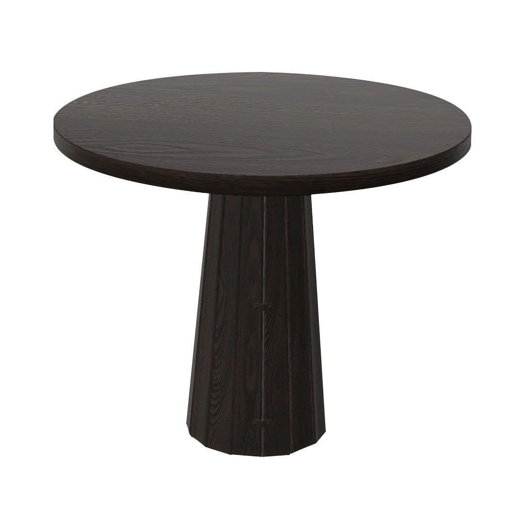 Container Round Table: Small + Bodhi Cover + Wenge Stained + Grey