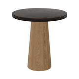 Container Round Table: Extra Small + Bodhi Cover + Wenge Stained + Natural Oil