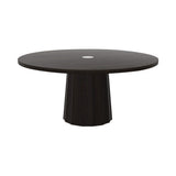 Container Round Table: Extra Large + Bodhi Cover + Wenge Stained with Hole + Wenge