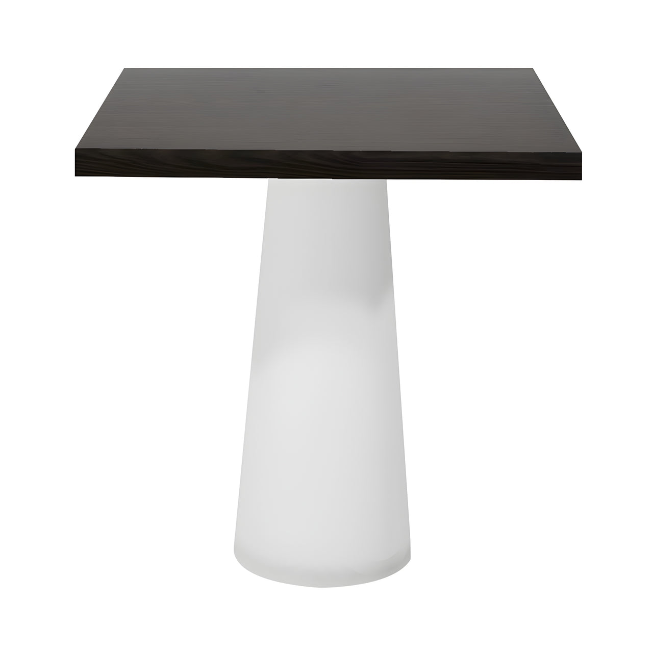 Container Square Table: Small + Wenge Stained + White