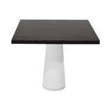 Container Square Table: Large + Wenge Stained + White