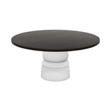 Container Round Table: Extra Large + New Antiques + Wenge Stained + White