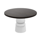 Container Round Table: Large + New Antiques + Wenge Stained + White