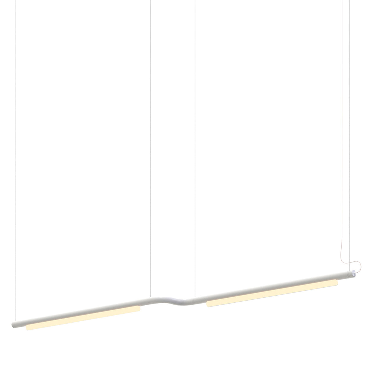 Pipeline CM3 Pendant Light: White + White