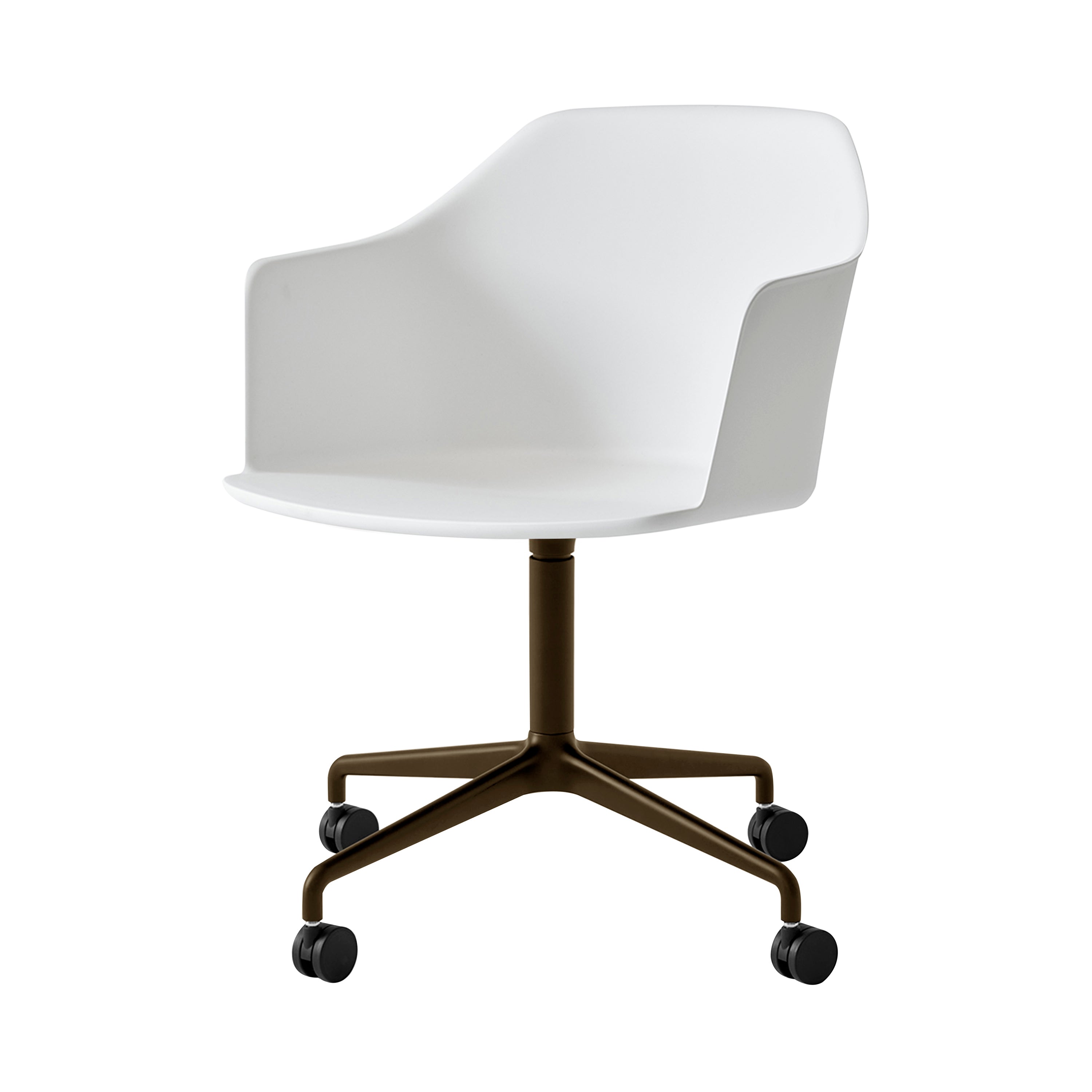 Rely Armchair HW48: White + Bronzed