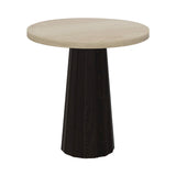 Container Round Table: Extra Small + Bodhi Cover + White Wash Stained + Wenge