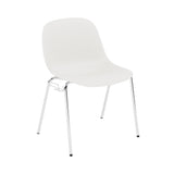 Fiber Side Chair: A-Base with Linking Device + Felt Glides + Natural White