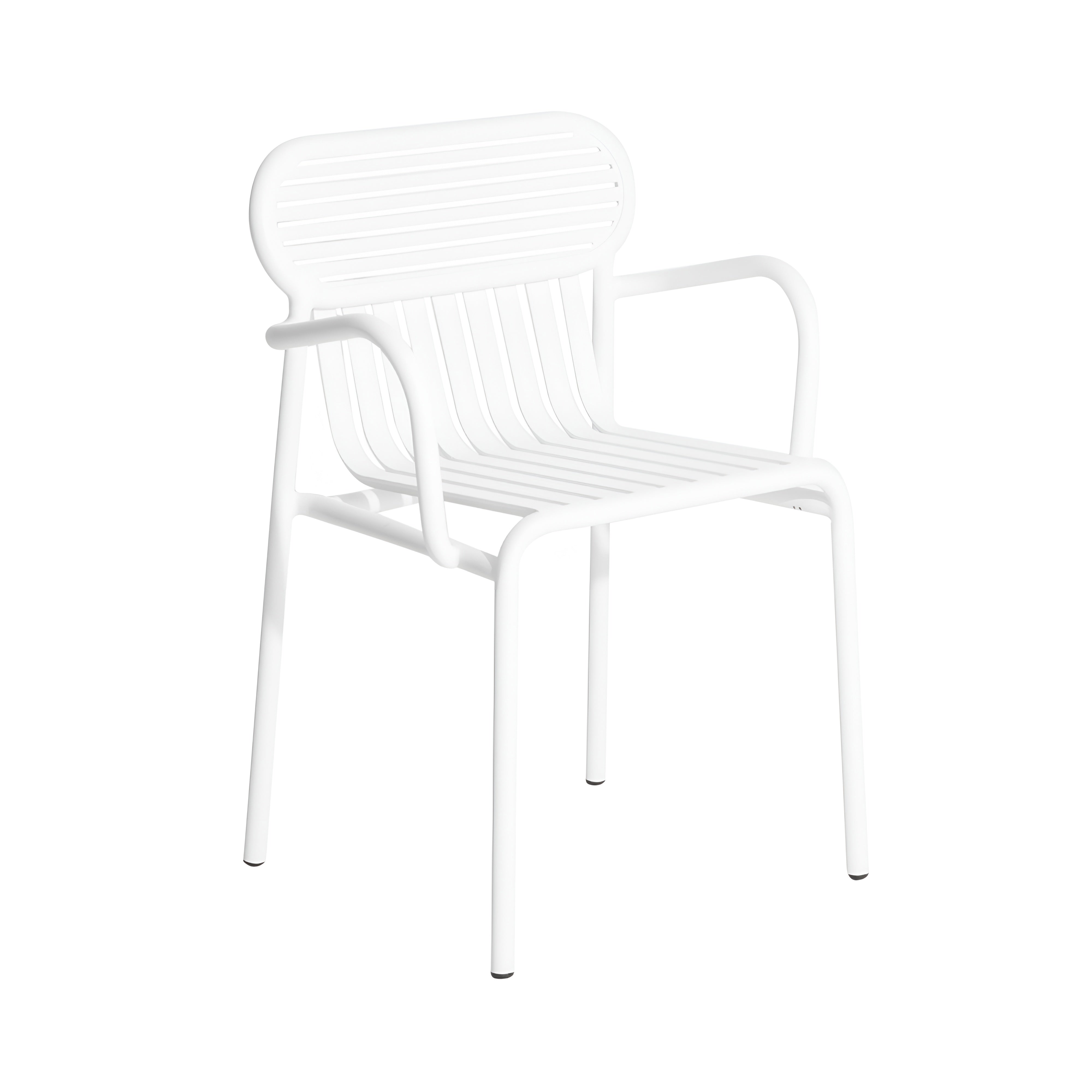 Week-End Stacking Armchair: Set of 2 + White + Without Cushion