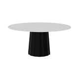 Container HPL Round Table: Extra Large + Bodhi Cover + White + Black