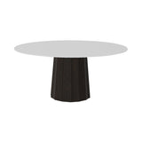 Container HPL Round Table: Extra Large + Bodhi Cover + White + Grey